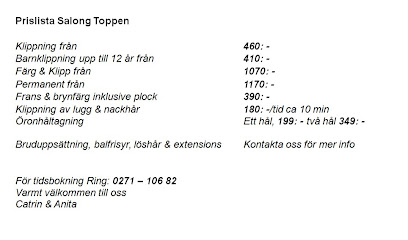 Salong Toppen | Frisörsalong i Alfta